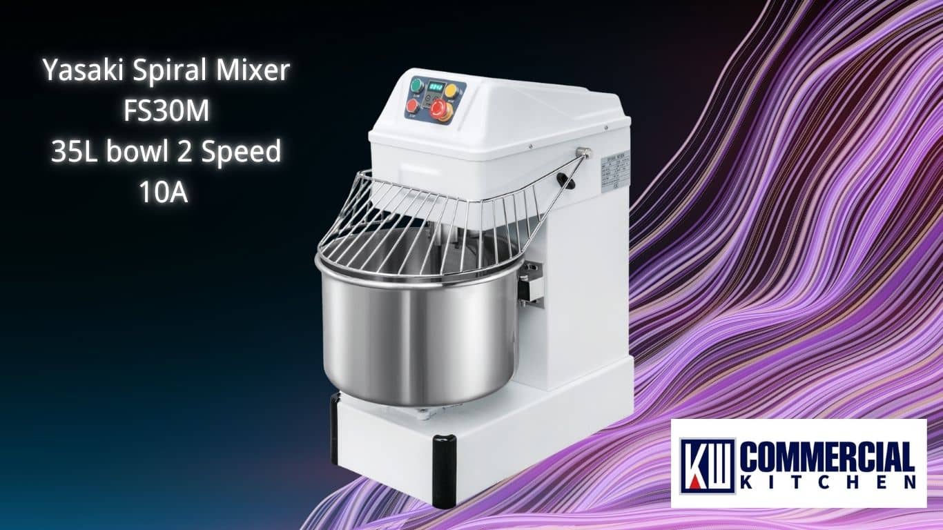 Image of Spiral Mixer Guide for Australian Bakeries and Pizzerias | KW Commercial Kitchen Yasaki Spiral Mixers 35L – FS30M