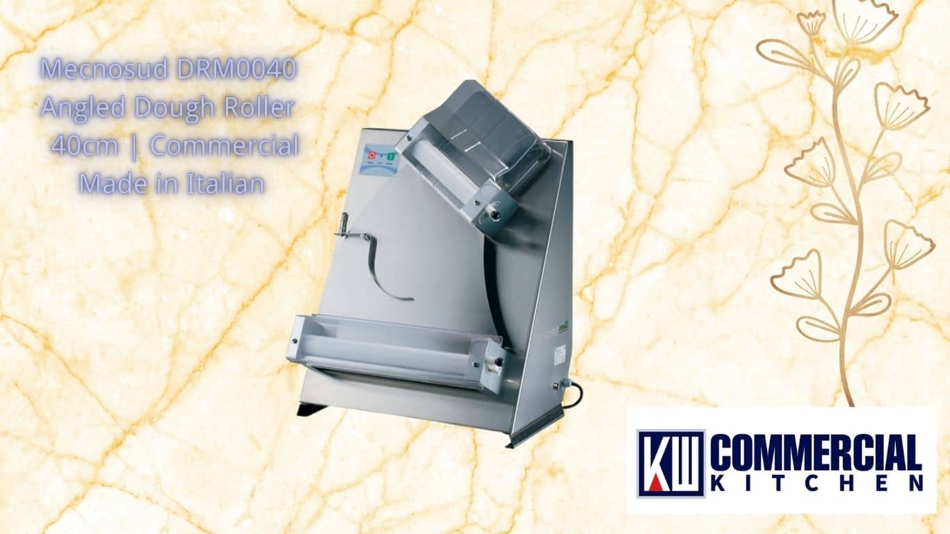 Image of Choosing the Best Commercial Dough Roller for Australian Bakeries and Pizzerias | KW Commercial Kitchen Mecnosud DRM0040 Angled Dough Roller – 40cm Commercial