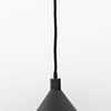 Anvil Venus Matte Black Heat Lamp with Adjustable Height for Commercial Kitchens