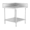 WBCB6-0600/A - Corner Workbench with 150mm Splashback & Undershelf