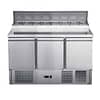 FED-X Three Door Salad Prep Fridge – Stainless Steel Construction