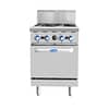 Cookrite Commercial Gas Cooktop - 4 Burners with Oven LPG AT80G4B-O-LPG - KW Commercial Kitchen