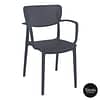 Commercial Grade Anthracite Loft Armchair - Heavy Duty One-Piece Armchair by Siesta, Turkey - KW Commercial Kitchen