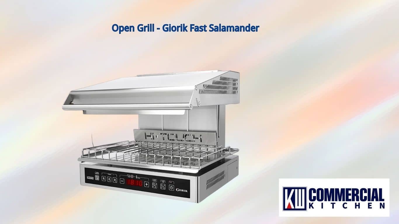 Image of Toaster Griller vs. Salamander:A Practical Guide with Real-World Insights from KW Commercial Kitchen | KW Commercial Kitchen Giorik Hi-Lite Adjustable Fast Salamander - Electric, 2/3 GN