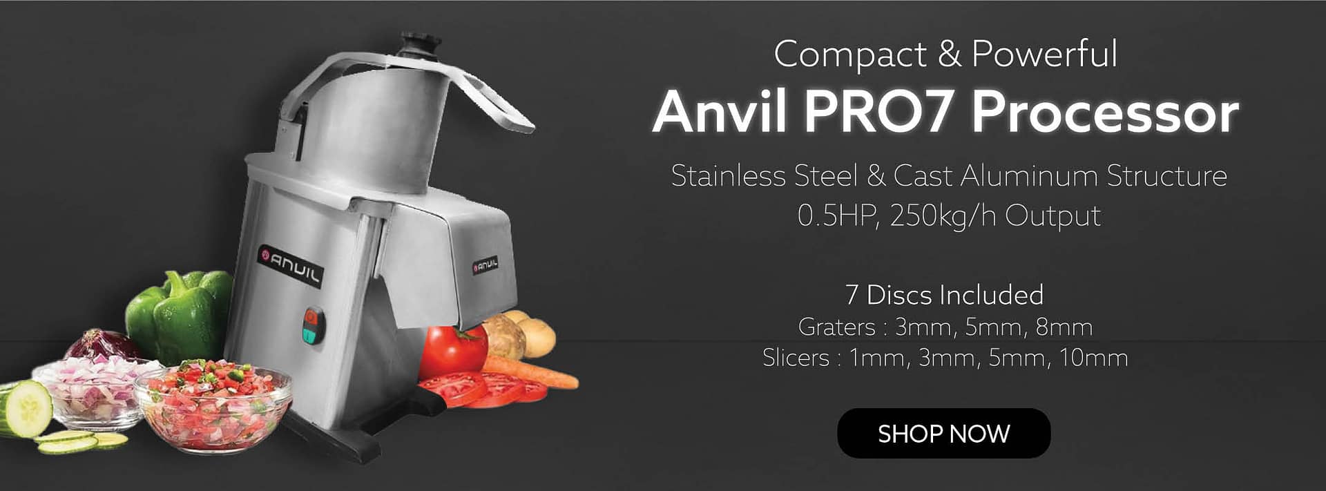 Anvil Pro 7 vegetable processor