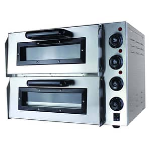 Bakermax EP2S Compact Double Pizza Deck Oven 10A