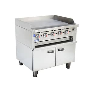 GGS-36LPG Gas Griddle and Gas Toaster with Cabinet - KW Commercial Kitchen