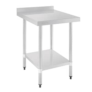 Vogue Table with Upstand St/St - 600x700x900mm 23 1/2x27 1/2x35 1/2"