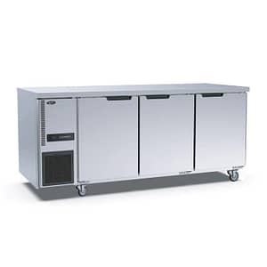 Stainless Steel Triple Door Workbench Freezer - TL1800BT-3D - KW Commercial Kitchen