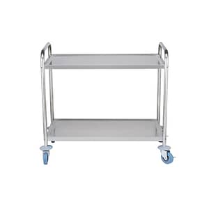 FED YC-102 Stainless Steel Trolley - Dual Shelves