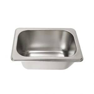 Kitchen Knock Stainless Steel Gastronorm Pan - 1/9 Size 100mm Deep (Pack of 6)