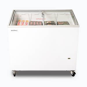 Bromic CF0300ATCG-NR 264L Display Chest Freezer – Curved Glass Top