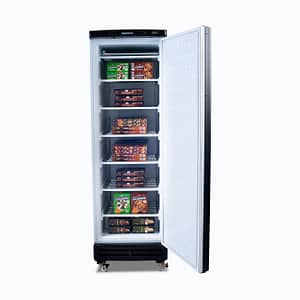 Bromic Freezer UF0374SDS-NR Black UP/R Static Solid Door