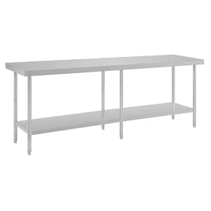Vogue Premium 304 Stainless Steel Table - 2400x600x900mm