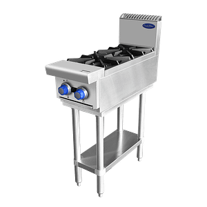 CookRite AT80G2B-F-NG 2 Burner Heavy-Duty Cook Top