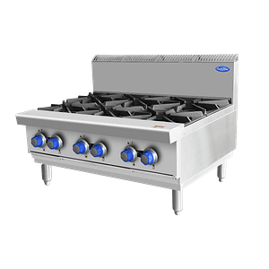 CookRite AT80G6B-C-LPG 800 Series 6 Burner Cooktop - LPG