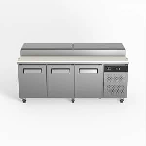 AG SH3000-800 3 Door Salad Prep Bar Fridge with 1/3 GN trays x 10