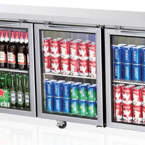 Turbo Air KGR18-3 (600) Undercounter Refrigerator with Glass Door – 516L Capacity