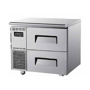 Turbo Air KUF9-2D-2(HC) Space-Saver Series: 2-Drawer Undercounter Freezer - 900mm