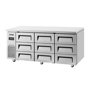Turbo Air KUR18-3D-9(HC) Maxi-Capacity Series: 9-Drawer Undercounter Chiller - 1800mm