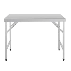 Vogue Folding Table St/St - 1200x600x900mm 47 1/4x 23 1/2 x 35 1/2"