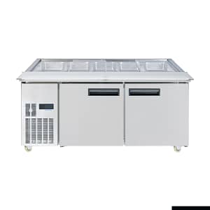 Thermaster Two Door Cold Bench Salad Station 5x1/1 GN Pans - PG180FA-XB