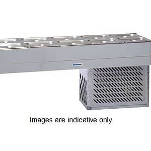 Roband BR23 Cold Bain Marie, 2 rows 3 x 1/2 size pans