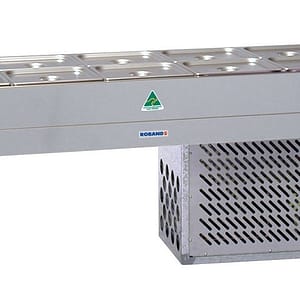 Roband BR25 Cold Bain Marie - 2 Rows, 5 x 1/2 Size Pans