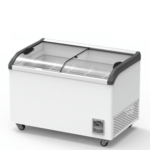 Thermaster Heavy Duty Supermarket Glass Sliding Lid Freezers 386L - SD-406K