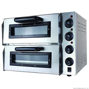 Bakermax EP2S/15 Compact Double Pizza Deck Oven, 15A