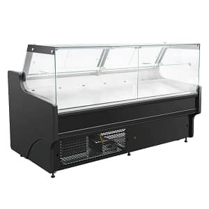 AG SDS2000 Square Deli Showcase Fridge with Frameless Glass and LED Lighting