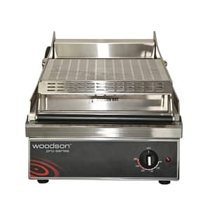 "Woodson W.GPC350 Contact Grill - Commercial Smooth Plate Grill"