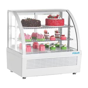 Polar C-Series 100L Countertop Display Fridge - White Commercial Merchandiser