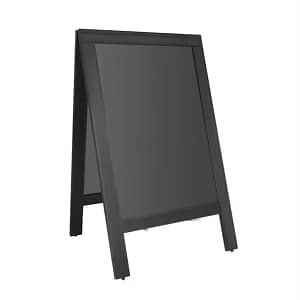 CU993 Olympia Pavement Board – Black Wooden Frame A-Frame Sign 700x1200mm