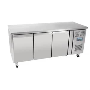 Polar U-Series Triple Door Counter Fridge - 417Ltr - Commercial Use