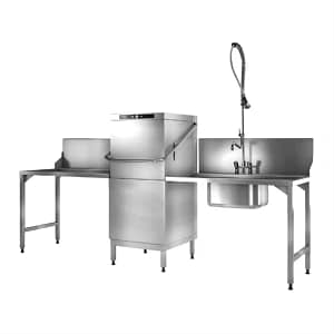 Hobart ECOMAX PLUS H615 Pass Through Dishwasher | Rinse & Drain Pump