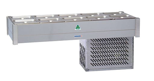 Roband BR25 Cold Bain Marie - 2 Rows, 5 x 1/2 Size Pans