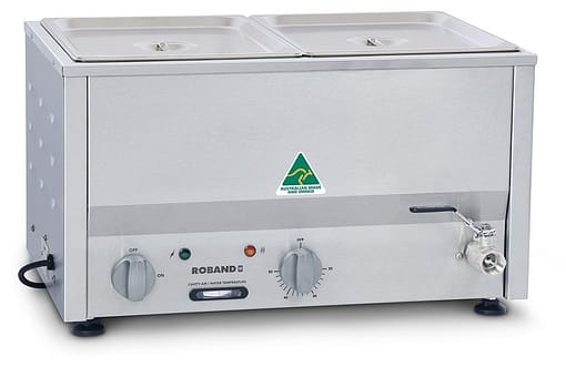 Roband CHOC2A Chocolate Bain Marie – 2 x 1/2 Size Pans Included