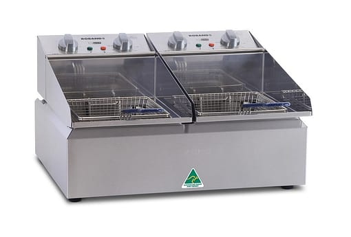 Roband FR25 - 2 x 5L Electric Frypod Bench Top Fryer, 2x 10A