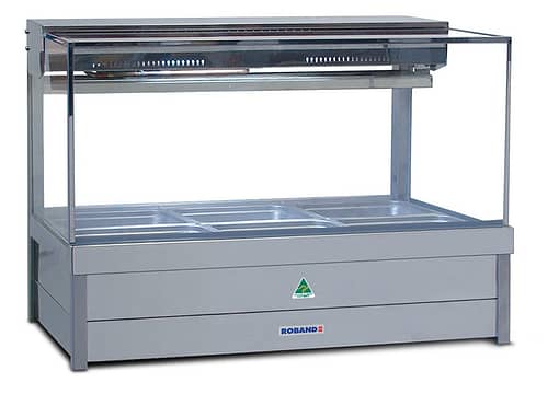 Roband SFX23RD Square Glass Cold Plate & Cross Fin Coil Food Bar - No Motor