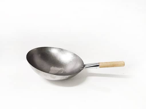 Kitchen Knock 17 Inch Iron Wok with Wooden Handle (407120)