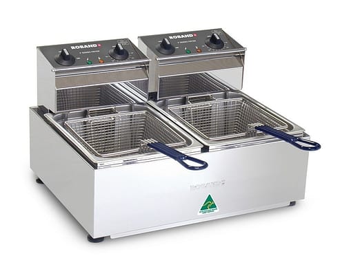 ROBAND F28 Double Pan Counter Top Electric Deep Fryer