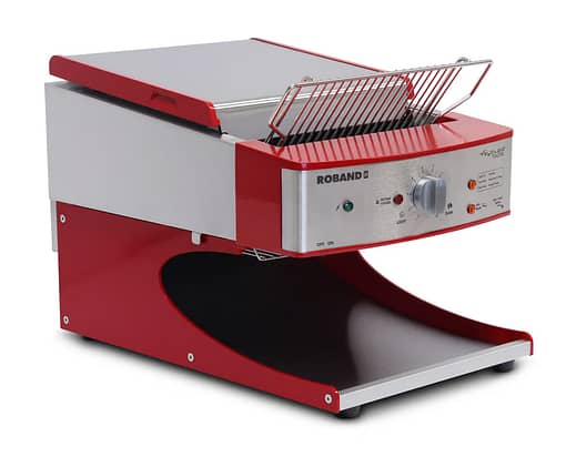 alt="Roband ST350AR Sycloid Toaster – Red Finish – 350 Slices/Hour"