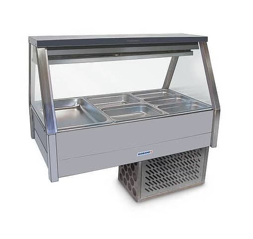 Roband ERX23RD Straight Glass Cold Food Display - 6 Pans