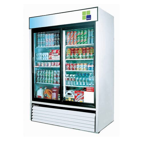 Turbo Air FRS-1350RS Upright Fridge with Sliding Glass Doors