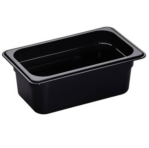 Polycarbonate Black GN pan 1/4 150mm D 008788