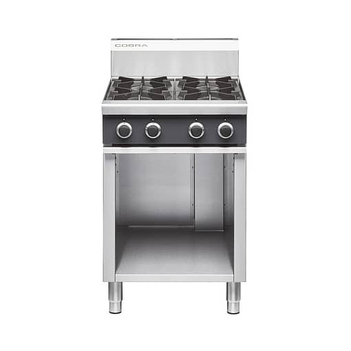 Cobra C6D - 4 Gas Open Burners Cooktop with Open Cabinet Base