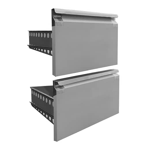 FED-X Optional Set 2 Drawers - Stainless Steel Kitchen Storage