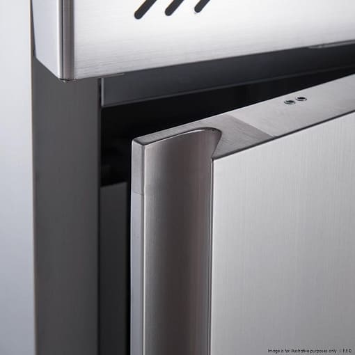 FED-X S/S Two Door Upright Fridge XURC600S1V - Image 4