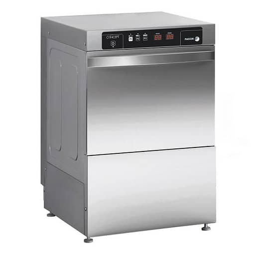 Fagor EVO-CONCEPT glass washer with drain pump and detergent & rinse dispenser cold rinse - CO-402BDD